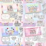 Arquivo Big Cards de Colorir 100 temas - Imagem 3