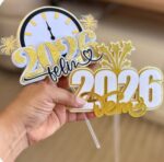 Arquivo de corte 13 Topos de Bolo Ano Novo 2026 - Imagem 15