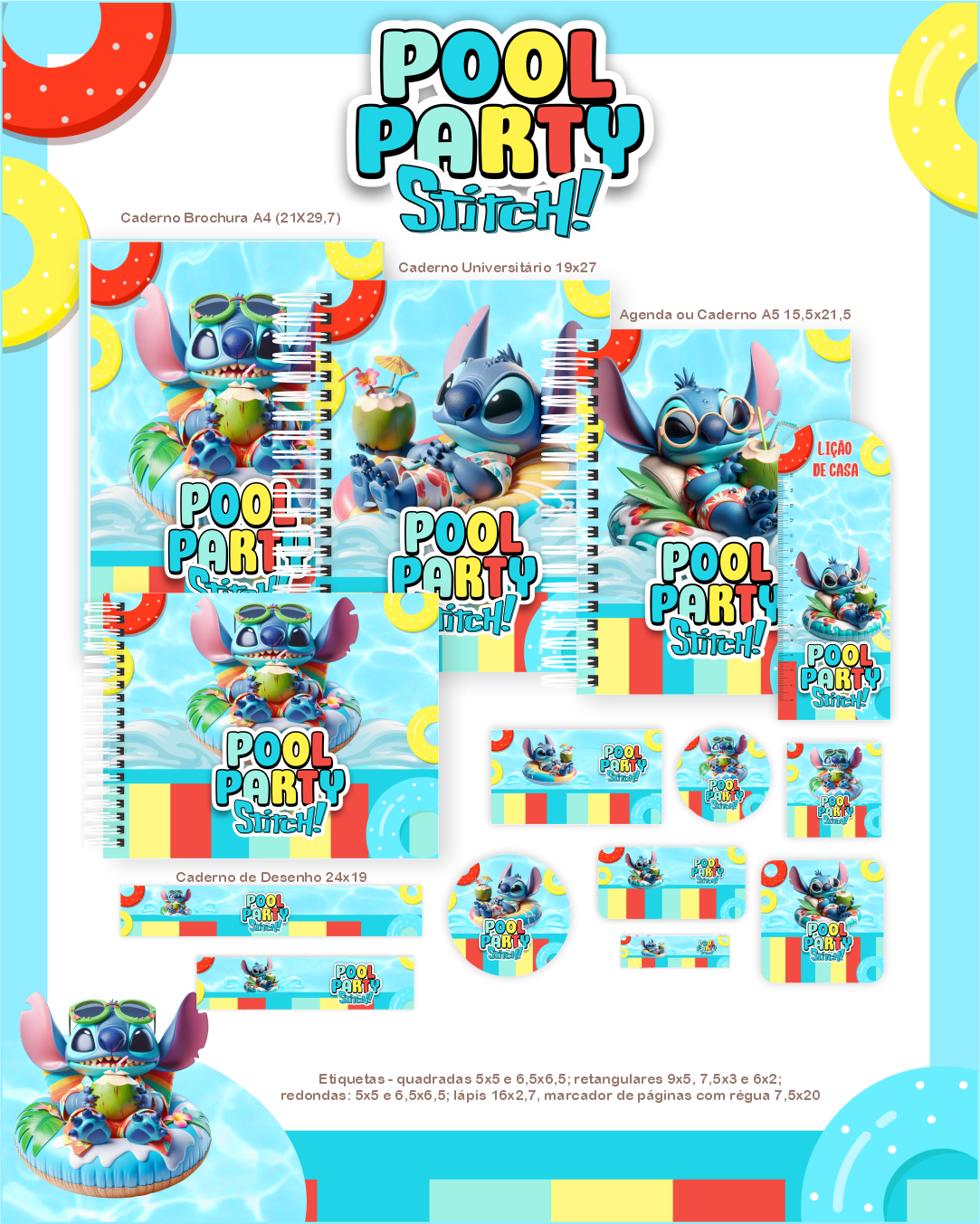 2 Volta as Aulas - STITCH POOL PARTY - Imagem 1