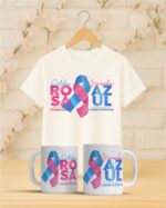 Pacote de Artes Caneca Camisa Out Rosa Nov Azul V4