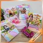 4 modelos de mini calendários de mesa meninas 2026 - Imagem 4