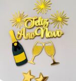 Arquivo de corte 13 Topos de Bolo Ano Novo 2026 - Imagem 9