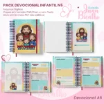 PACK Devocional Infantil A5+Bloquinho A6 N5 - Imagem 3