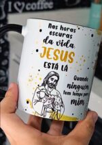 Arte Avulsa – Jesus tá lá 03 versões – Unisex, Feminina, Masculina (Dourada, Rosa, Azul) - Imagem 3