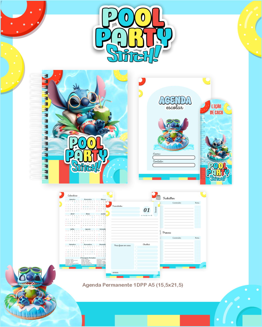 3 Volta as Aulas - STITCH POOL PARTY - Imagem 2