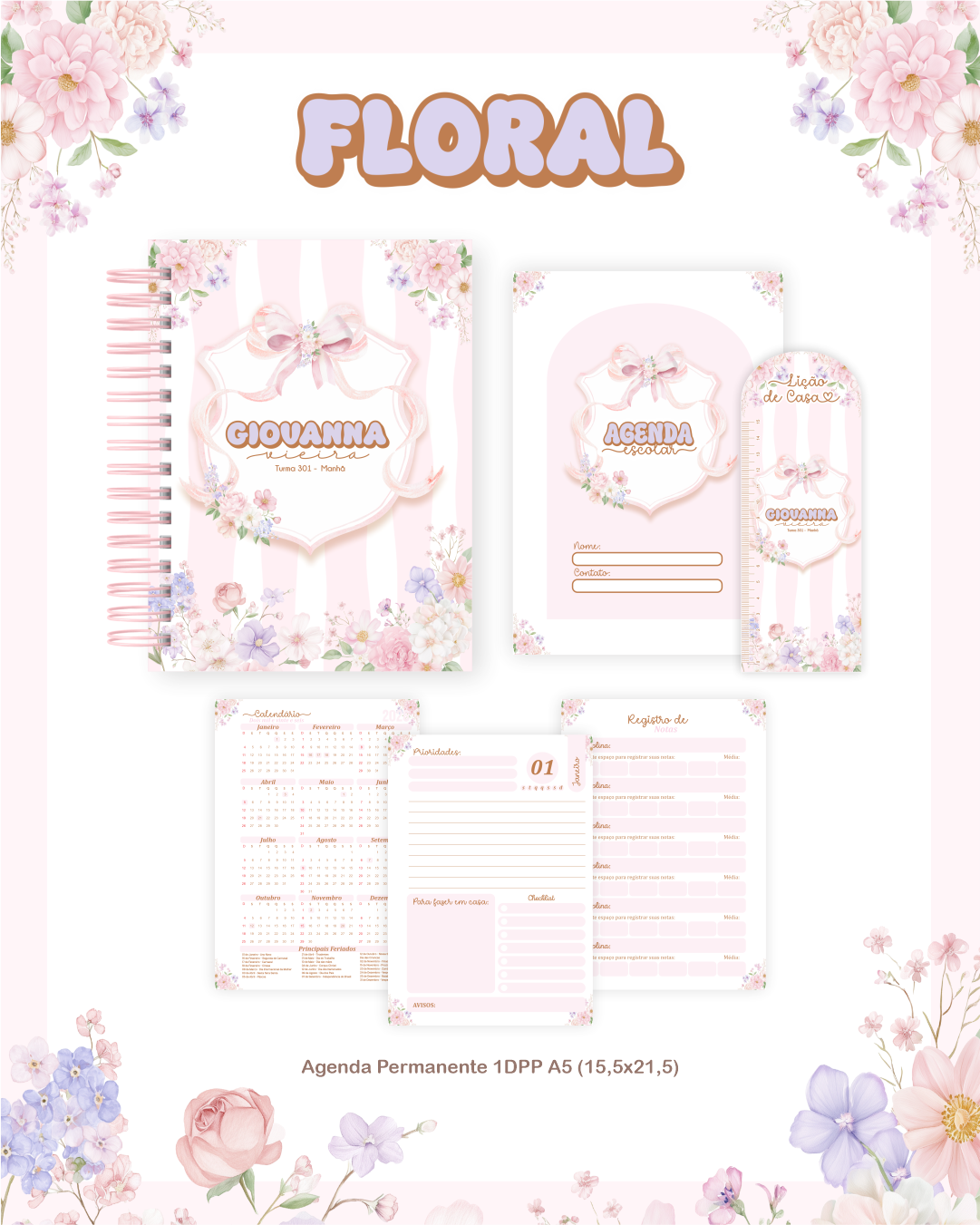 3 Volta as Aulas - FLORAL - Imagem 2