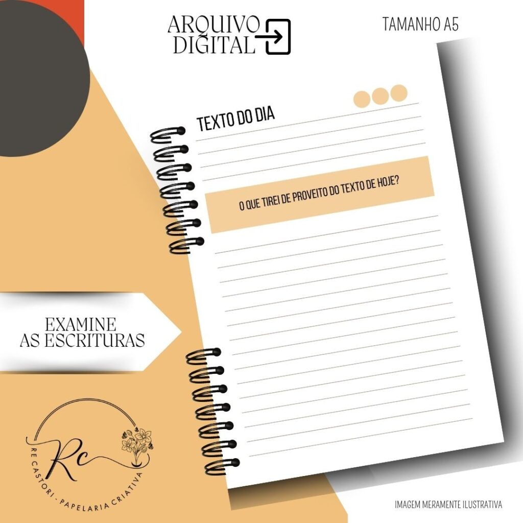 ARQUIVO DIGITAL CADERNO EXAMINE AS ESCRITURAS – PERMANENTE (2026) – Masculino - Imagem 4