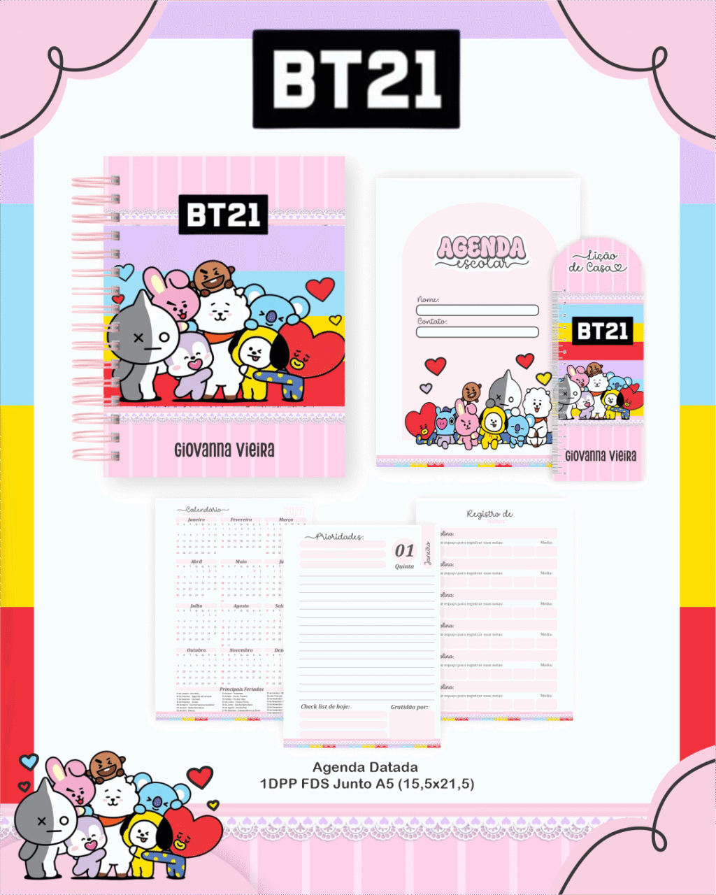Volta as Aulas - Escolar BT21 - Imagem 4