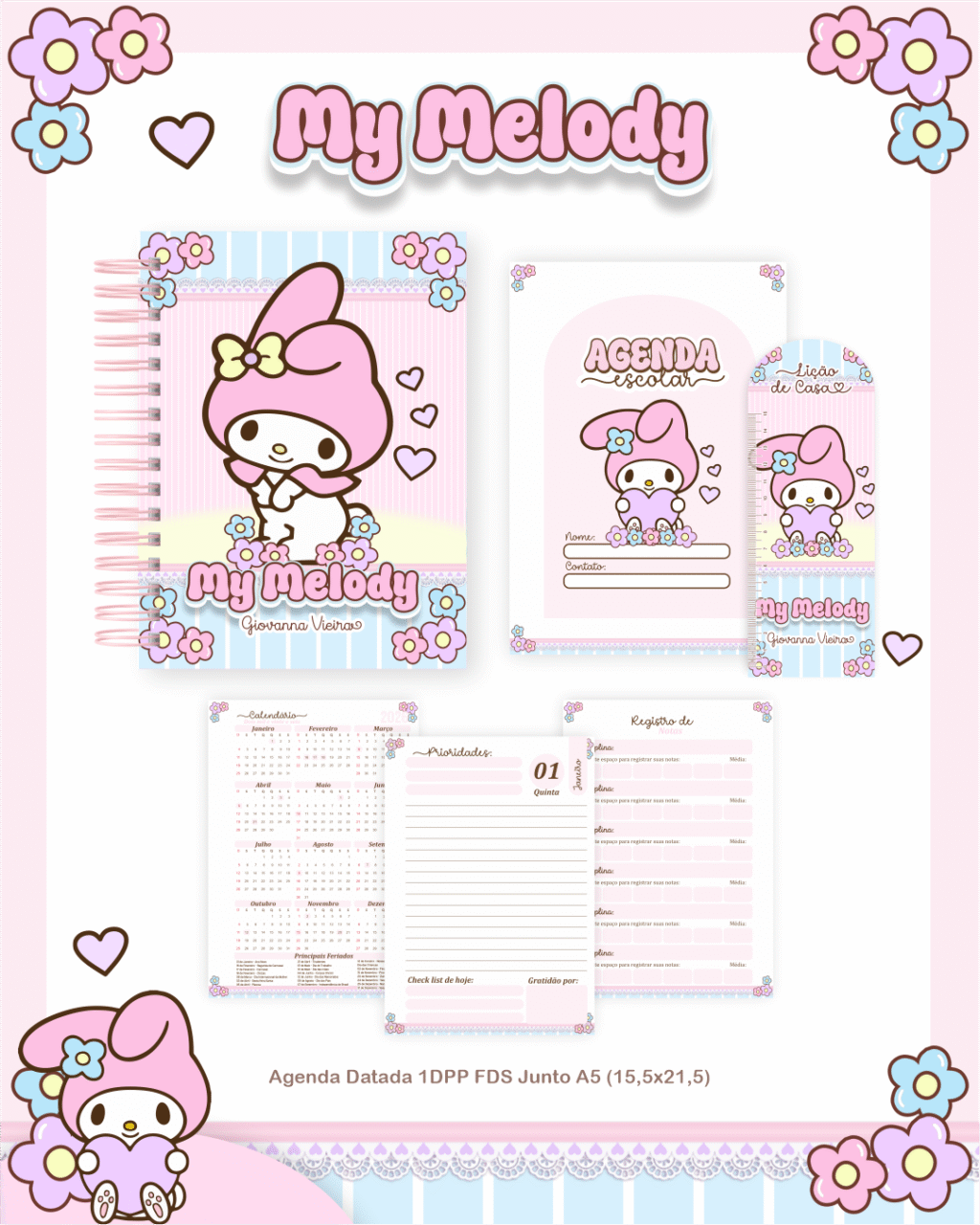 Volta as Aulas - Escolar MY MELODY - Imagem 3