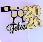 Arquivo de corte 13 Topos de Bolo Ano Novo 2026 - Imagem 10