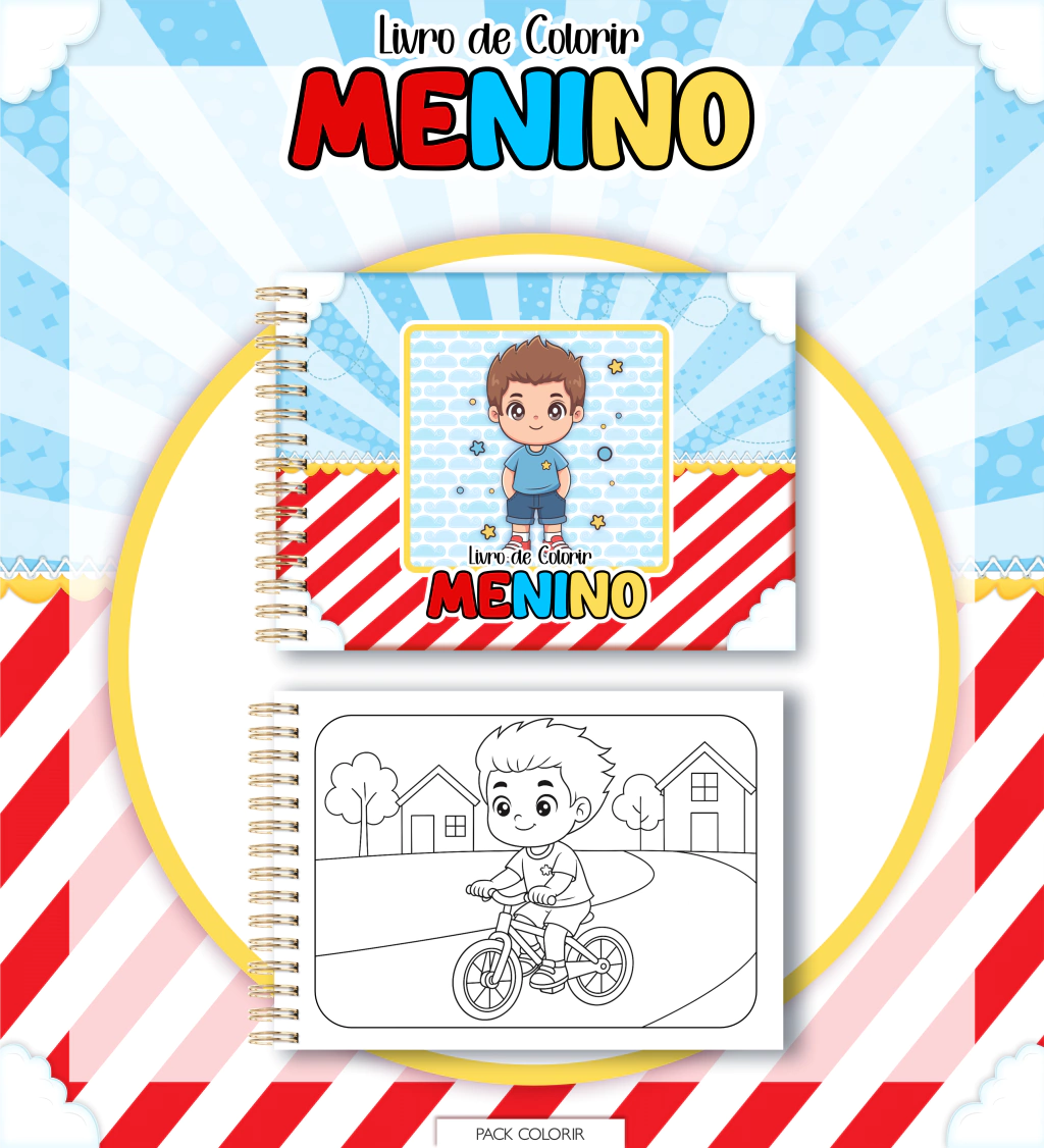 46-menino-7ad46faf9f46a5efc717609691619380-1024-1024 Livro de Colorir MENINO - Imagem 1