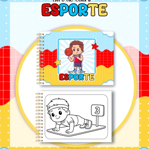Livro de Colorir Esporte