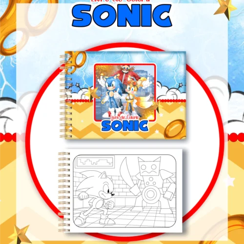 Livro de Colorir SONIC