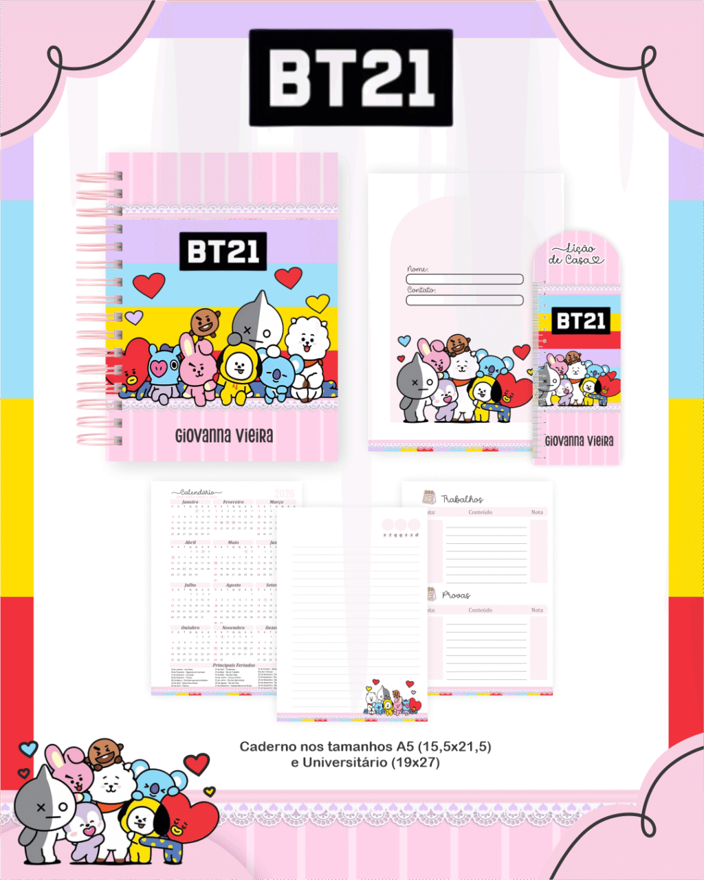 Volta as Aulas - Escolar BT21 - Imagem 2