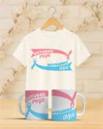 Pacote de Artes Caneca Camisa Out Rosa Nov Azul V4 - Imagem 7
