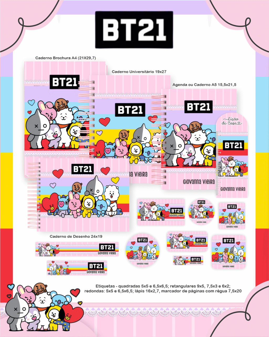Volta as Aulas - Escolar BT21 - Imagem 1