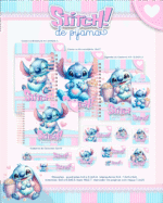 Volta as Aulas - Escolar  STITCH DE PIJAMA
