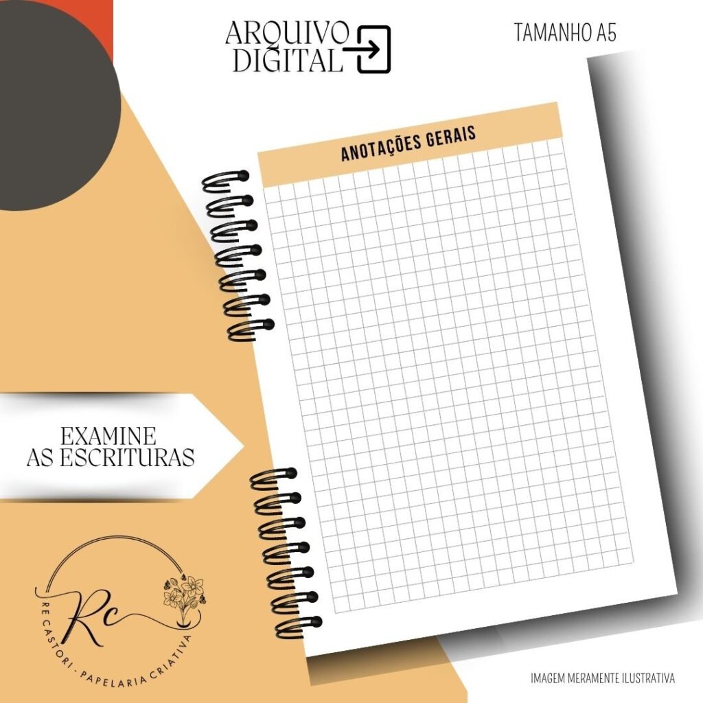 ARQUIVO DIGITAL CADERNO EXAMINE AS ESCRITURAS – PERMANENTE (2026) – Masculino - Imagem 2