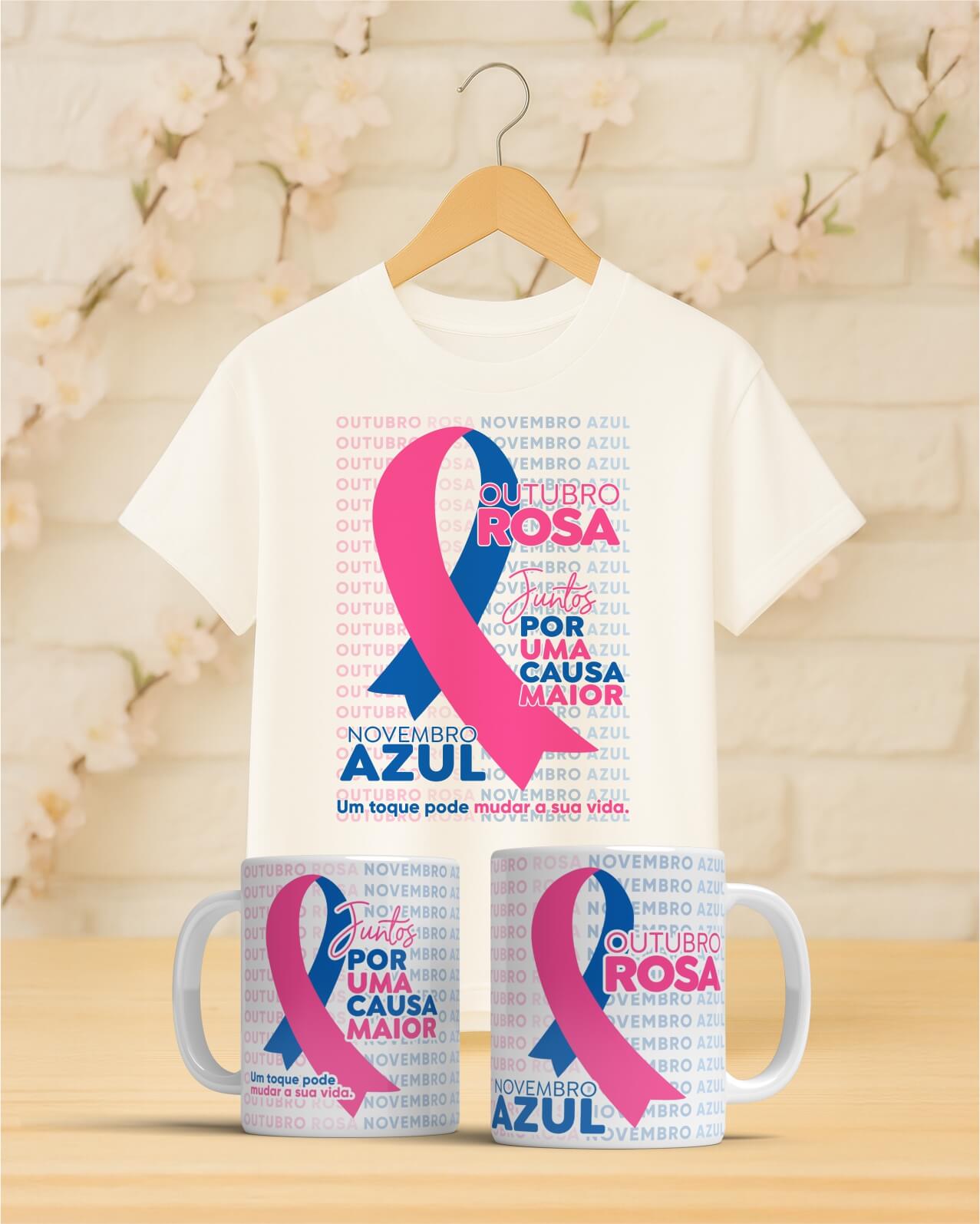 6 Pacote de Artes Caneca Camisa Out Rosa Nov Azul V4 - Imagem 8