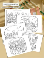 Arte pronta para imprimir Livro de Colorir: Colorindo os Discípulos de Jesus - Imagem 2