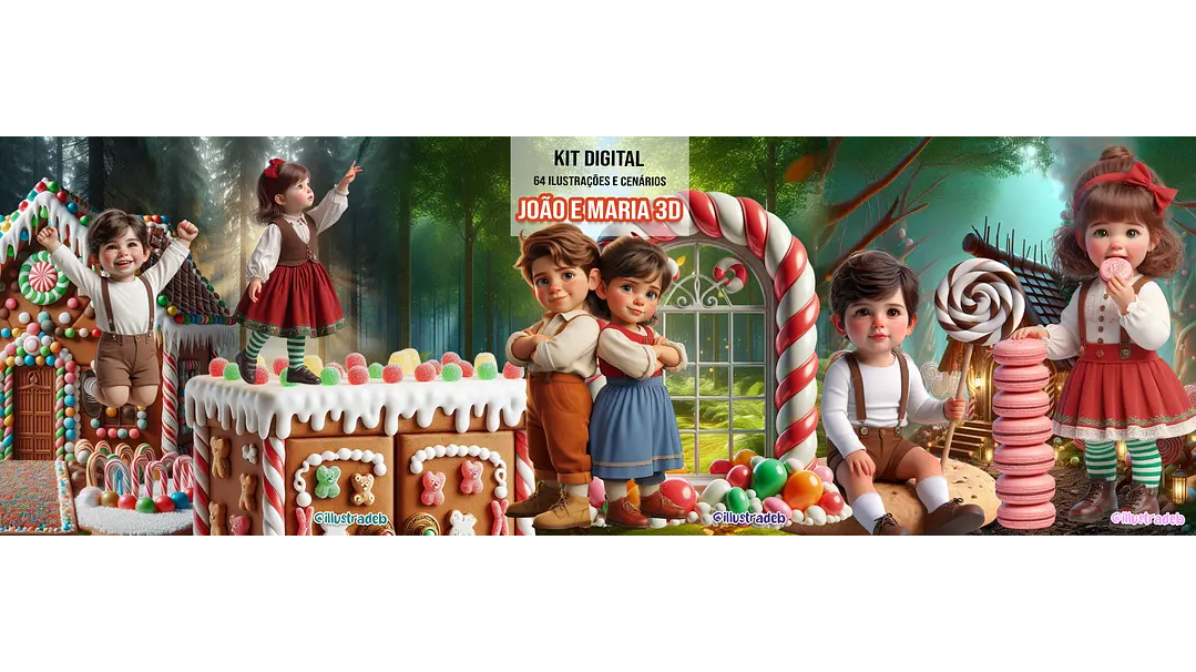 606 (3) Kit Digital João e Maria - Imagem 1