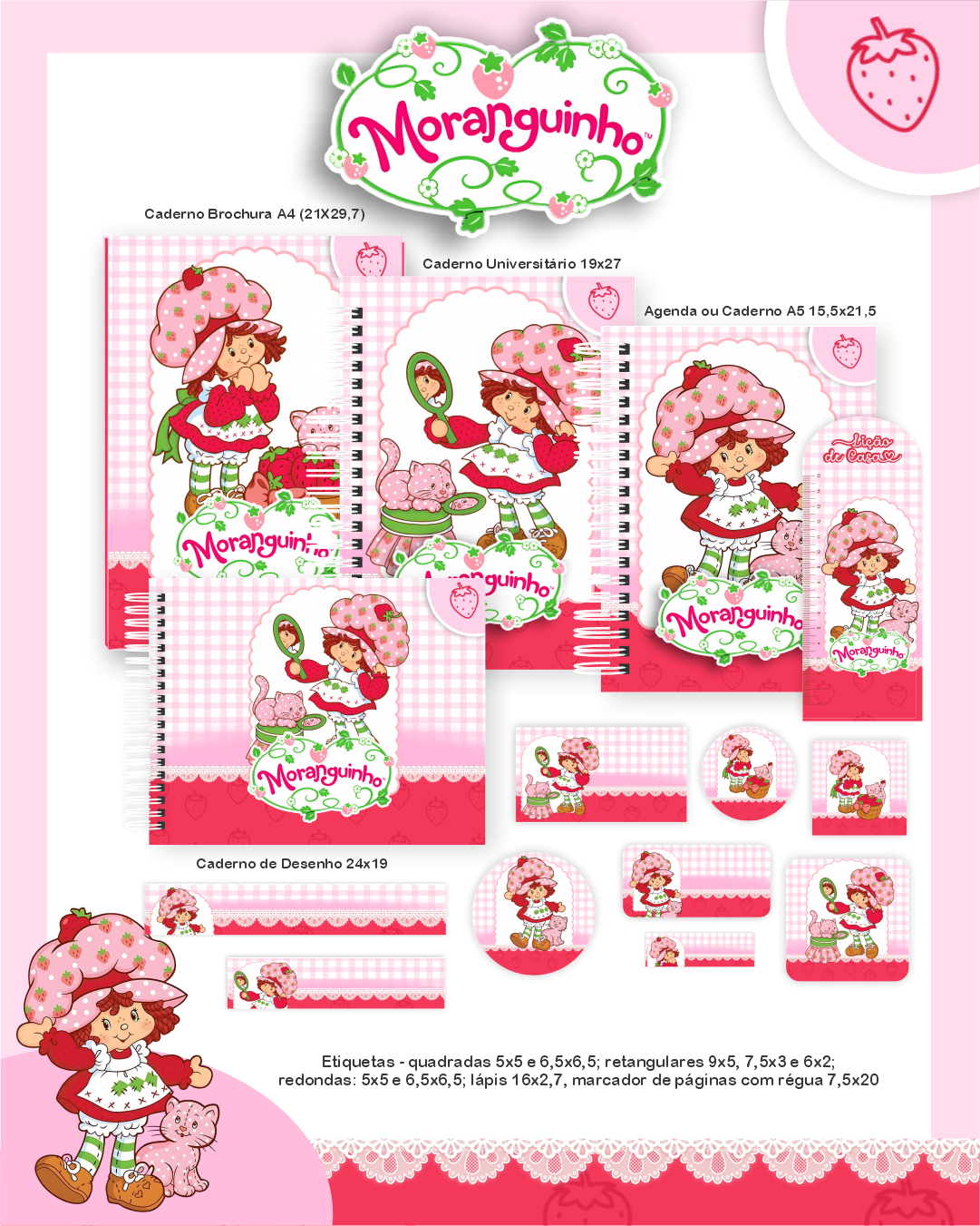 62) MORANGUINHO Volta as Aulas - Escolar MORANGUINHO - Imagem 1