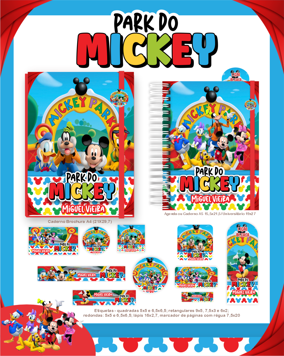 66) MICKEY PARK Volta as Aulas - Escolar MICKEY PARK - Imagem 1