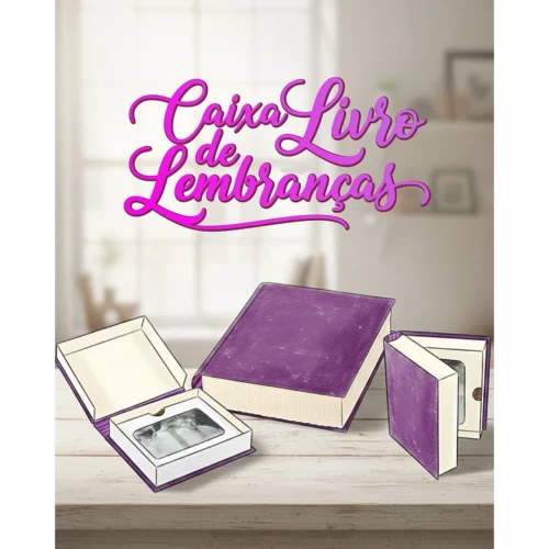 ARQUIVO DE CORTE CAIXA LIVRO DE LEMBRANÇAS