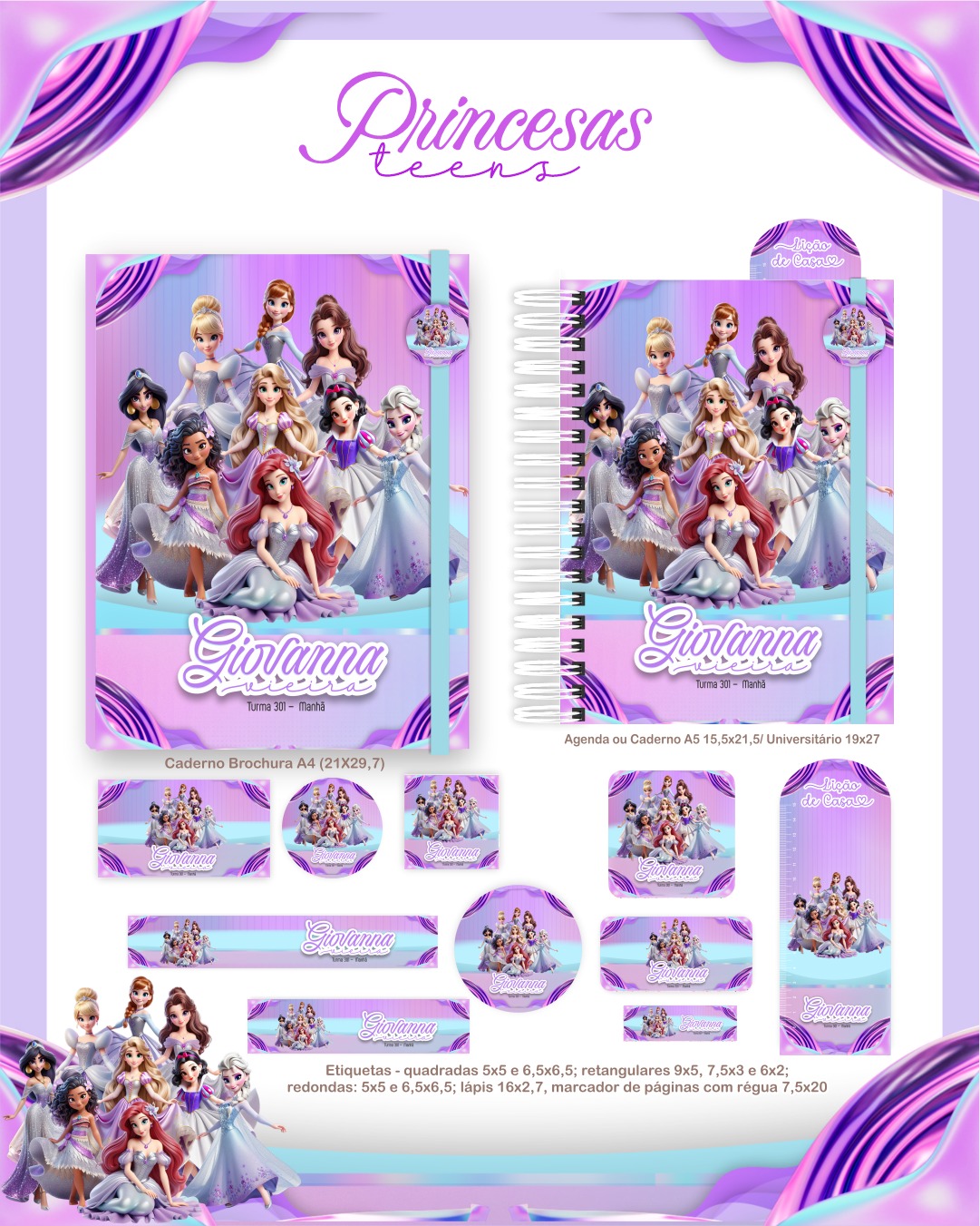 76) PRINCESAS TEEN Volta as Aulas - PRINCESAS TEEN - Imagem 1