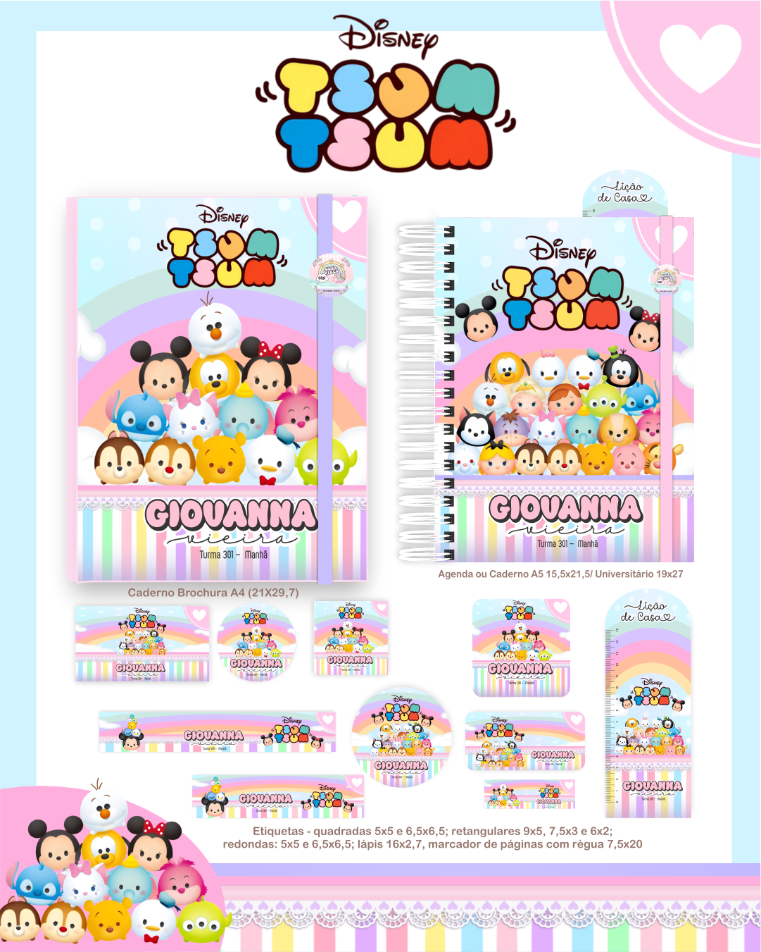 77) TSUM TSUM Volta as Aulas - TSUM TSUM - Imagem 1