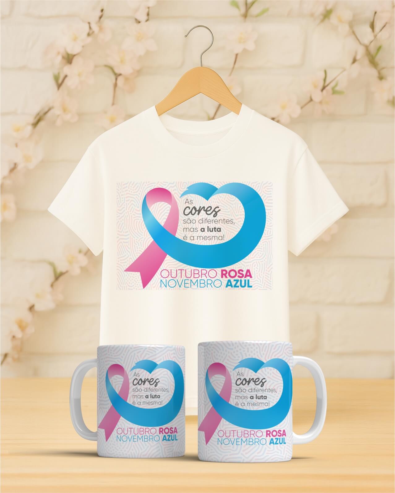 8 Pacote de Artes Caneca Camisa Out Rosa Nov Azul V4 - Imagem 5
