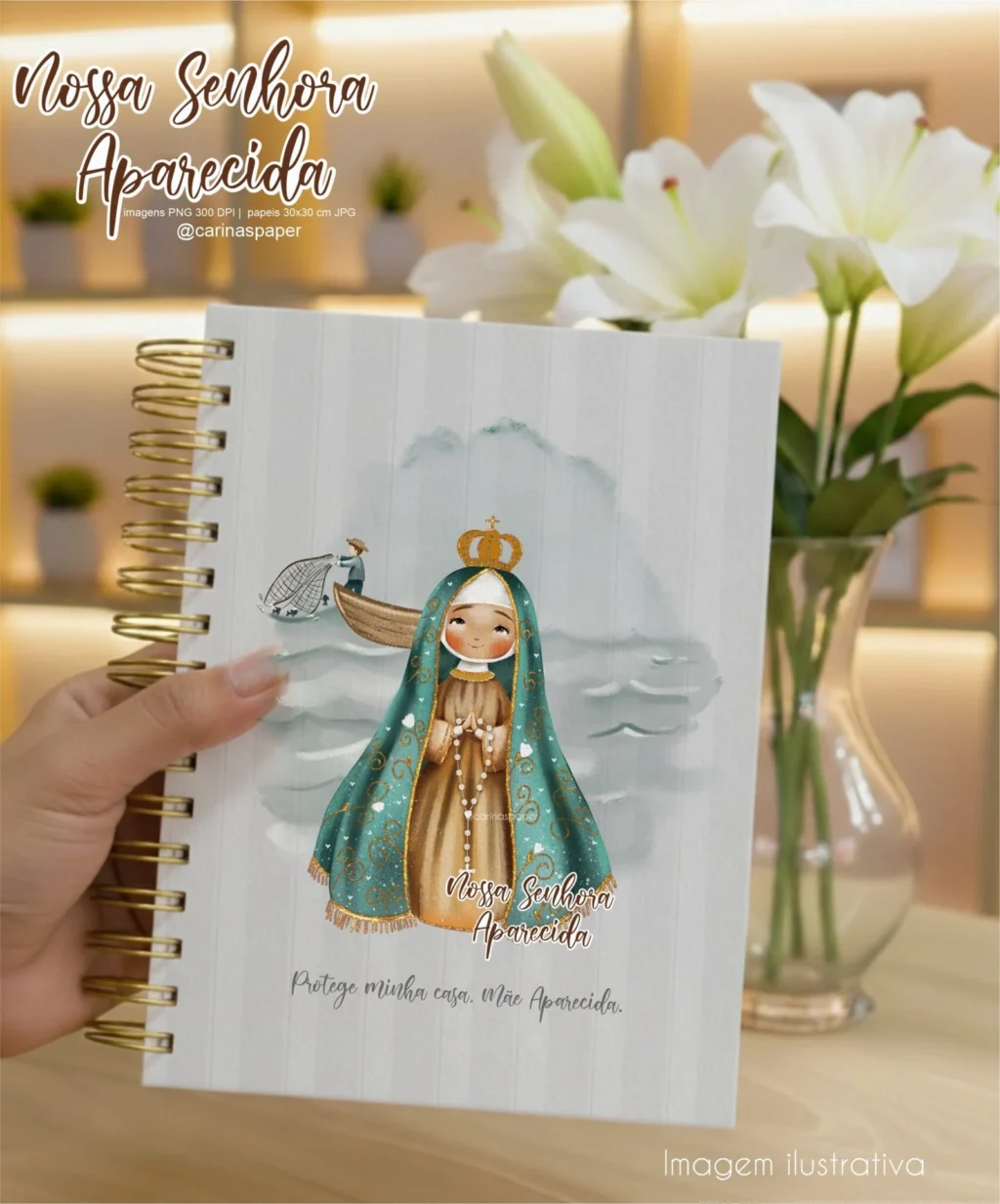 kit Digital Ilustrações Nossa Senhora Aparecida 6 - Imagem 4