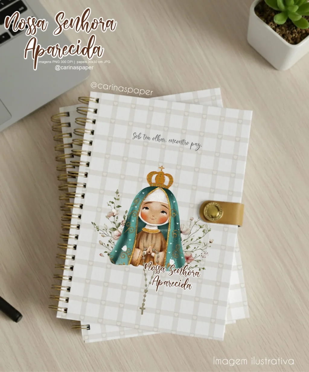 kit Digital Ilustrações Nossa Senhora Aparecida 6 - Imagem 3