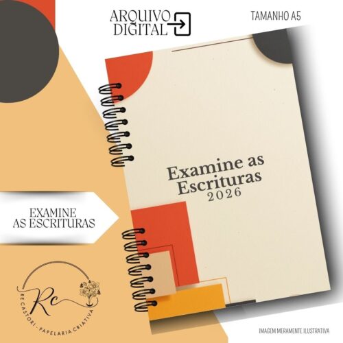 ARQUIVO DIGITAL CADERNO EXAMINE AS ESCRITURAS – PERMANENTE (2026) – Masculino