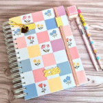 Agenda A5 – 2026 Miolos Datada e Permanente – 1 DIA POR PÁGINA – MIOLOS ( com sem horário) – Floral Cute