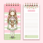 Arquivo Digital - Bloco Slim 22x10cm wire-o espiral - Bonecas