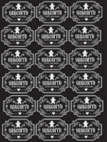 Arquivo Digital DTF UV Biscoito Vintage (A4) Preto e Branco - Imagem 2