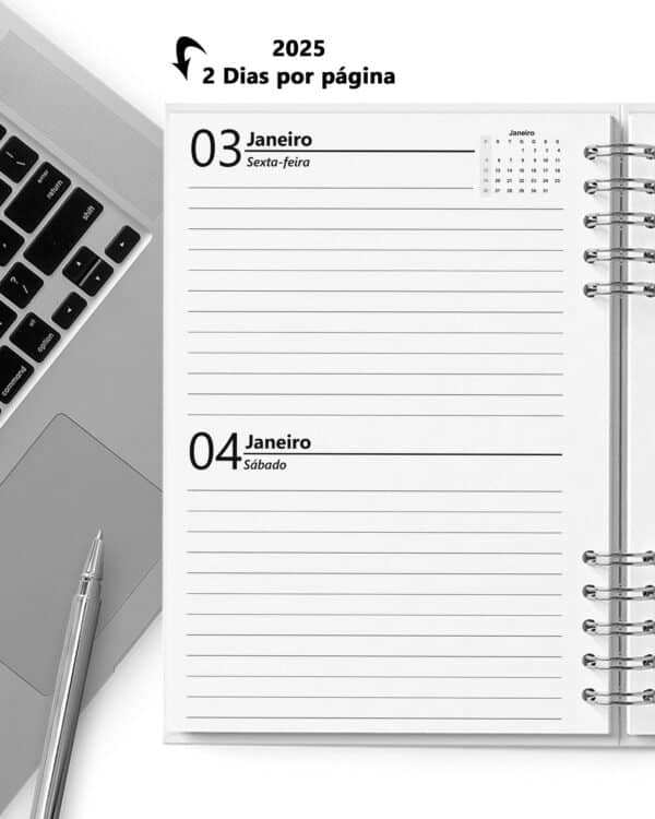 Super Combo 10 Agendas 2026 e Permanente Masculina com 5 Modelos de Capa - Imagem 8
