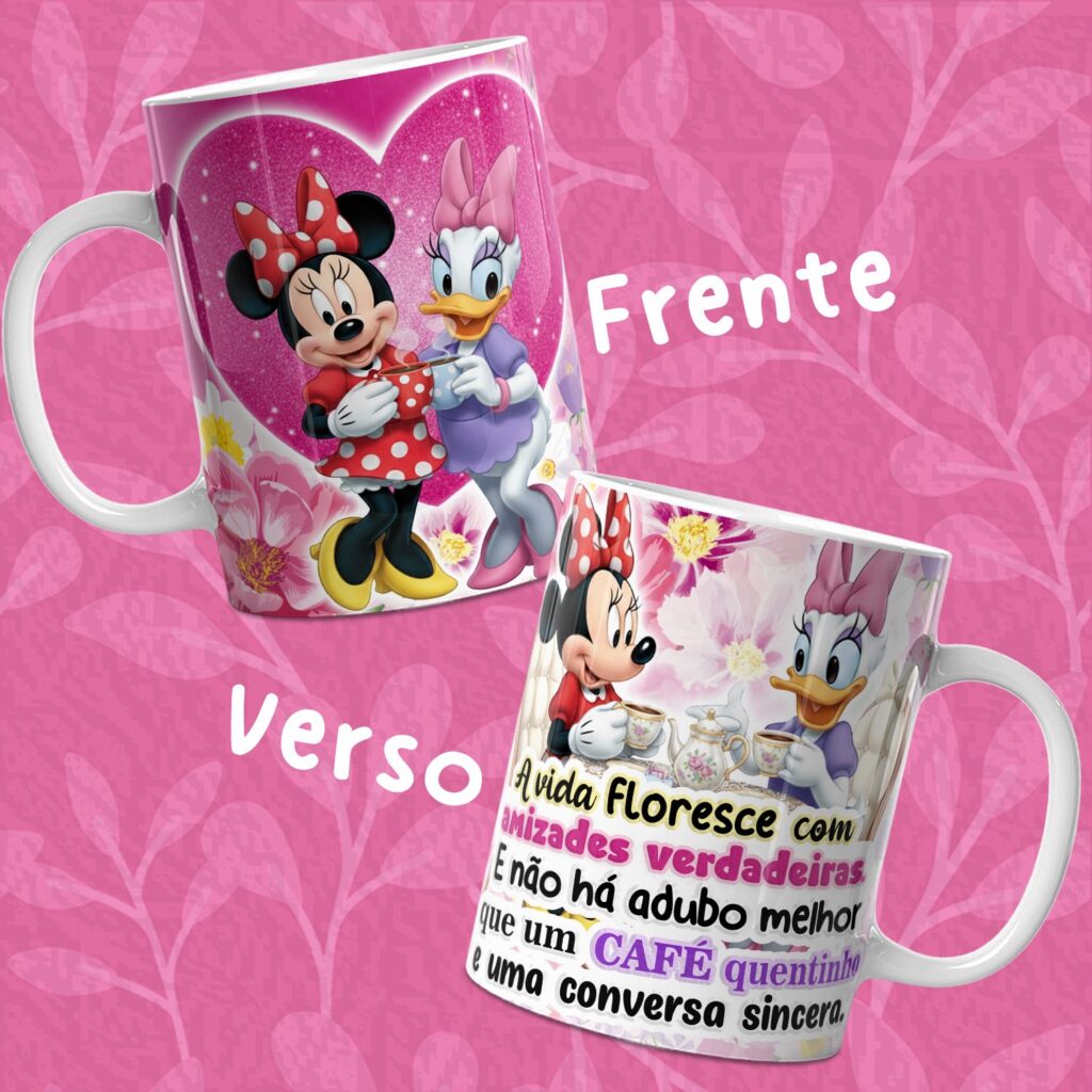 Arte Avulsa – Amigas Margarida & Minnie - Imagem 1