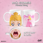 Arte Caneca Bocão Princesas - Imagem 2