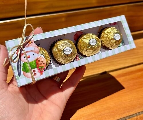 Molde Caixinha Brigadeiro Natal - PDF