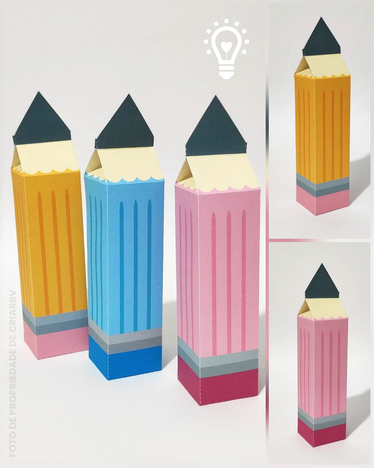 CAIXAS LÁPIS FORMATURA ABC DIA DO PROFESSOR ARQUIVO DE CORTE CAIXAS LÁPIS FORMATURA ABC / DIA DO PROFESSOR - Imagem 1