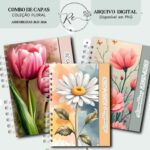 KIT DIGITAL COMBO DE CAPAS PARA ASSEMBLEIAS 2025-2026 – TEMA FLORAL