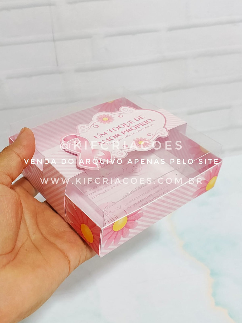 Caixa Acetato Caixa Acetato- Outubro Rosa - Imagem 1