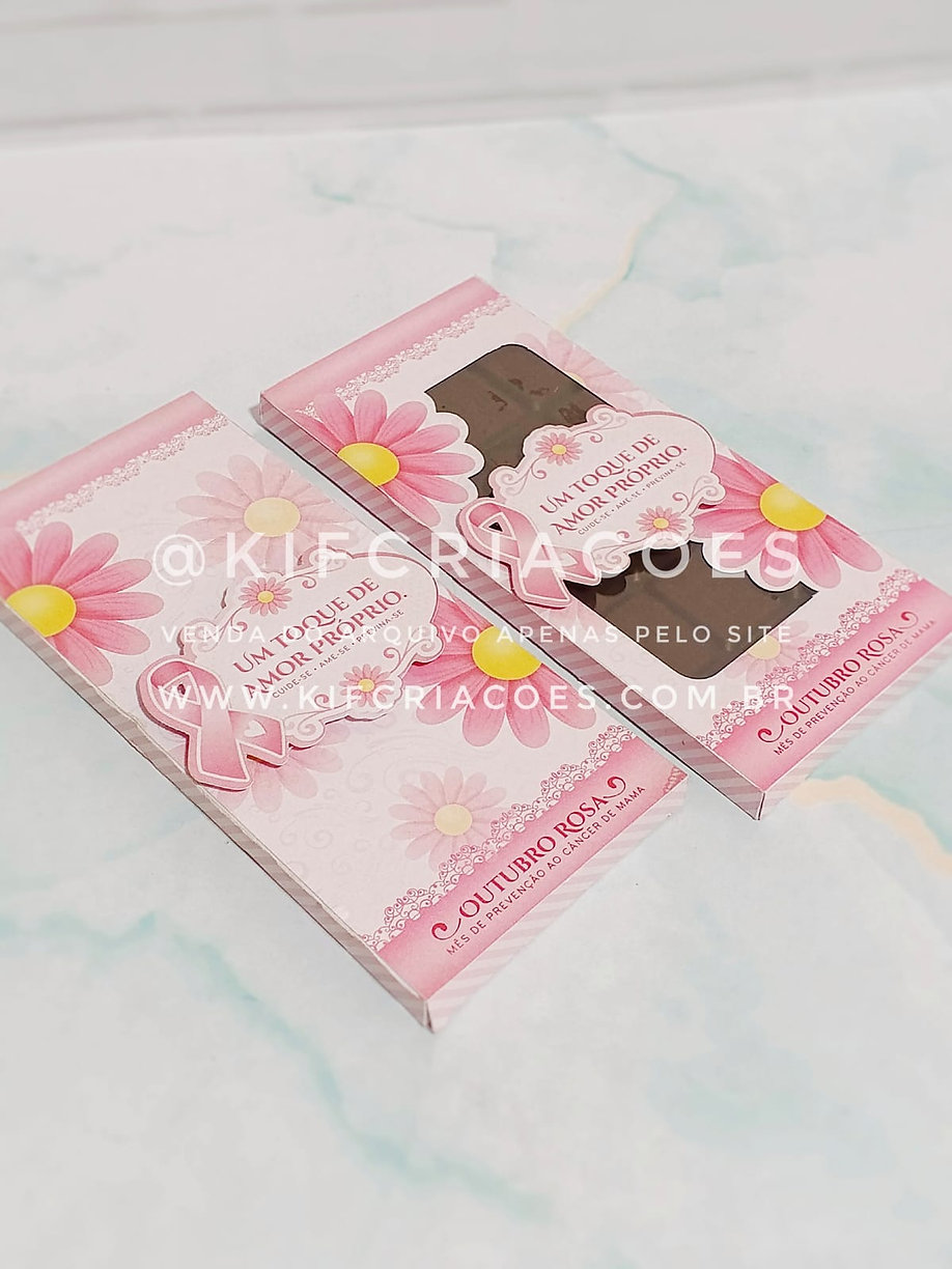 Caixa Barra chocolate Caixa Barra chocolate - Outubro Rosa - Imagem 1