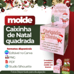 Arquivo digital Caixinha Quadrada de Natal