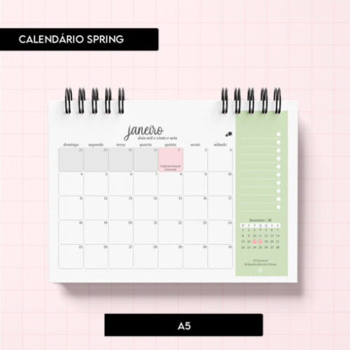 Arquivo digital – Calendário Spring 2026