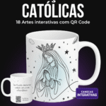 Arte para Canecas - Religiosa com QR Code