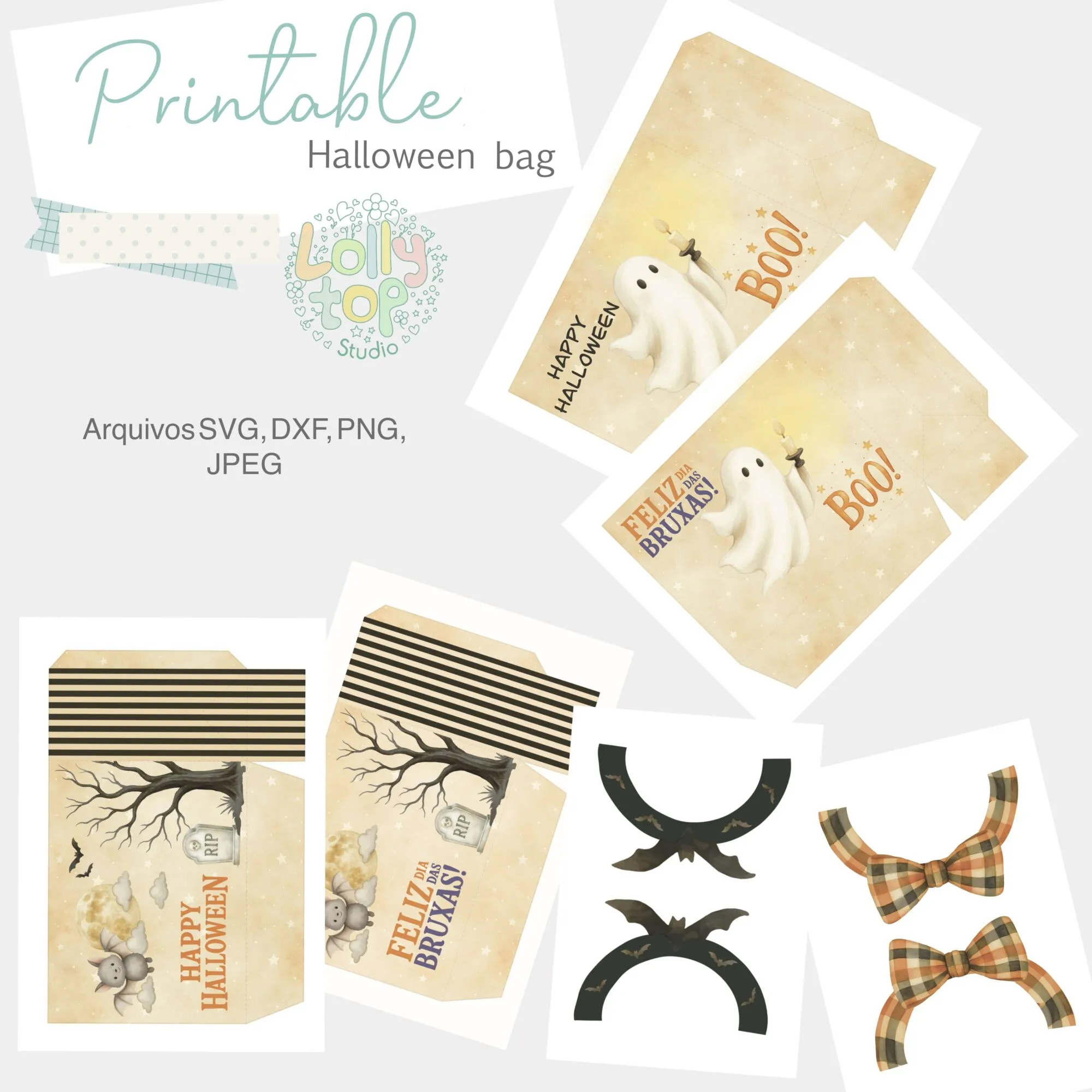 Capa-1 Arquivo de corte – Sacola Halloween - Imagem 4