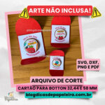 Cartão para Botton 32, 44 e 58mm - Arte não inclusa